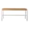 Alaterre Furniture Newport 40in Wood Bench with Handcrafted Woven Rope Seat, White ‎ANNP0450 - alternate 6